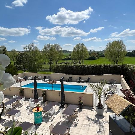 Les Orchidees , Hotel & Restaurant Verdun-sur-Meuse Ngoại thất bức ảnh